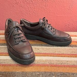 Mephisto Dark Brown Leather City Hikers Air Bag Shock Absorber Soles Size 11